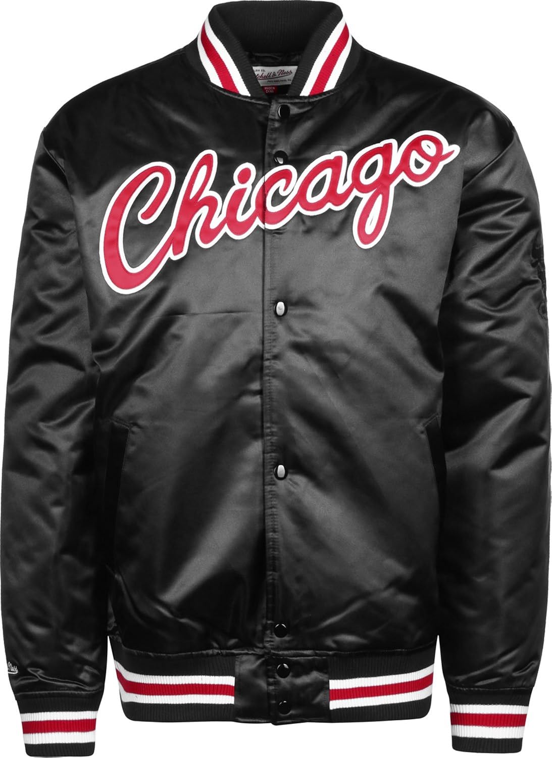mitchell and ness chicago bulls satin jacket