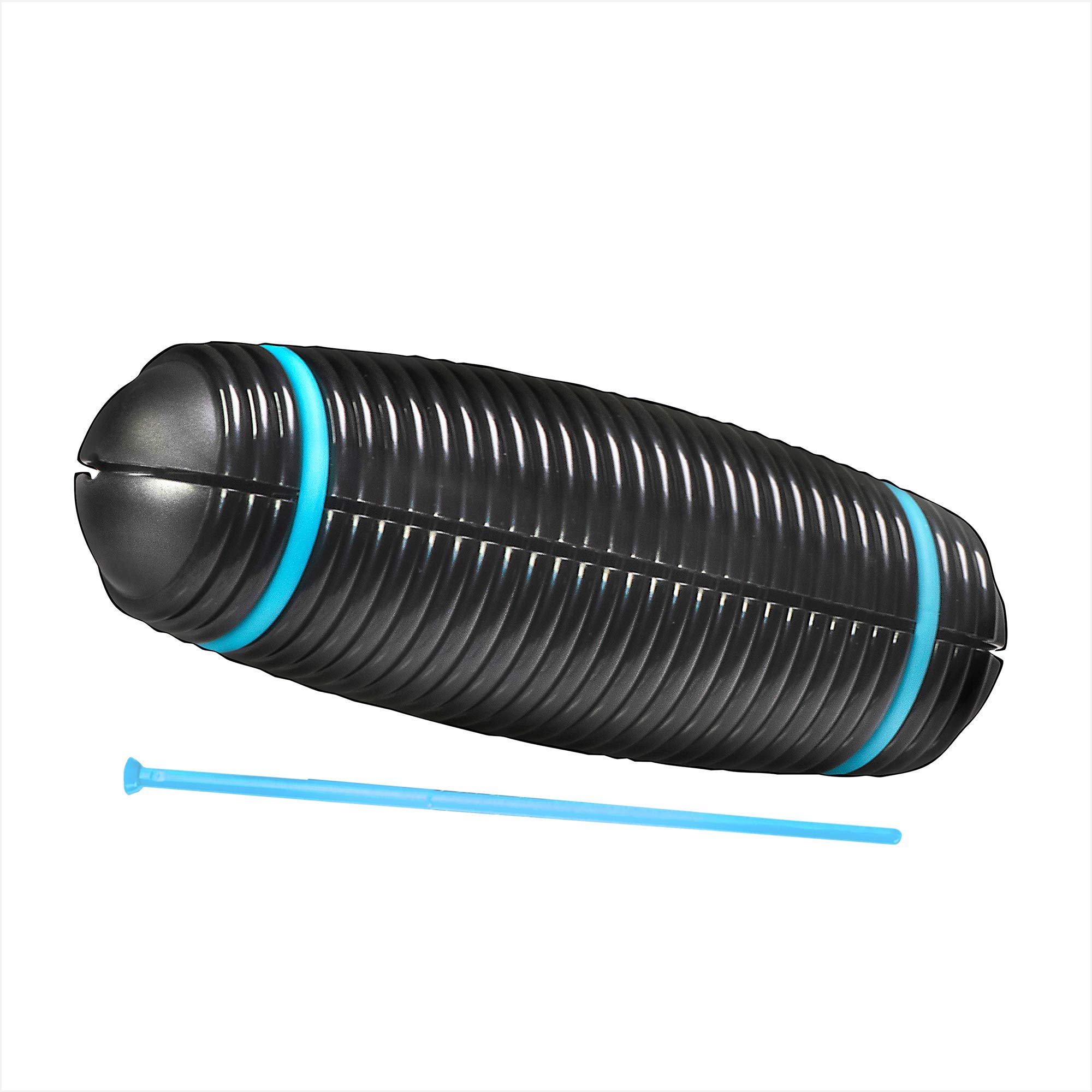 Voggenreiter Hi-Lo Guiro Percussion Instrument 19 x 6 cm Flexible Sound Body Ergonomic Handle Integrated Beater Holder Blue/Black