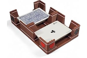 NEWT'S PLAYING CARDS Ritzy Design Playing Card Tray: Suited Design Includes Hearts, Diamonds, Spades and Clubs - Non-Swivel or Stationary Caddy, Made in USA (Copper)