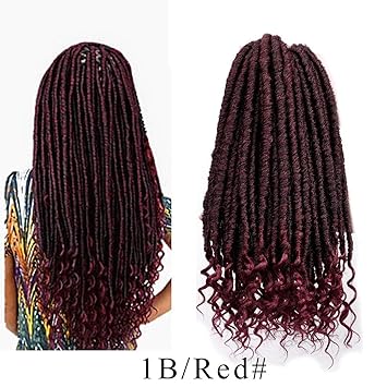 Amazon Com Faux Locs Crochet Hair With Curly Ends Goddess