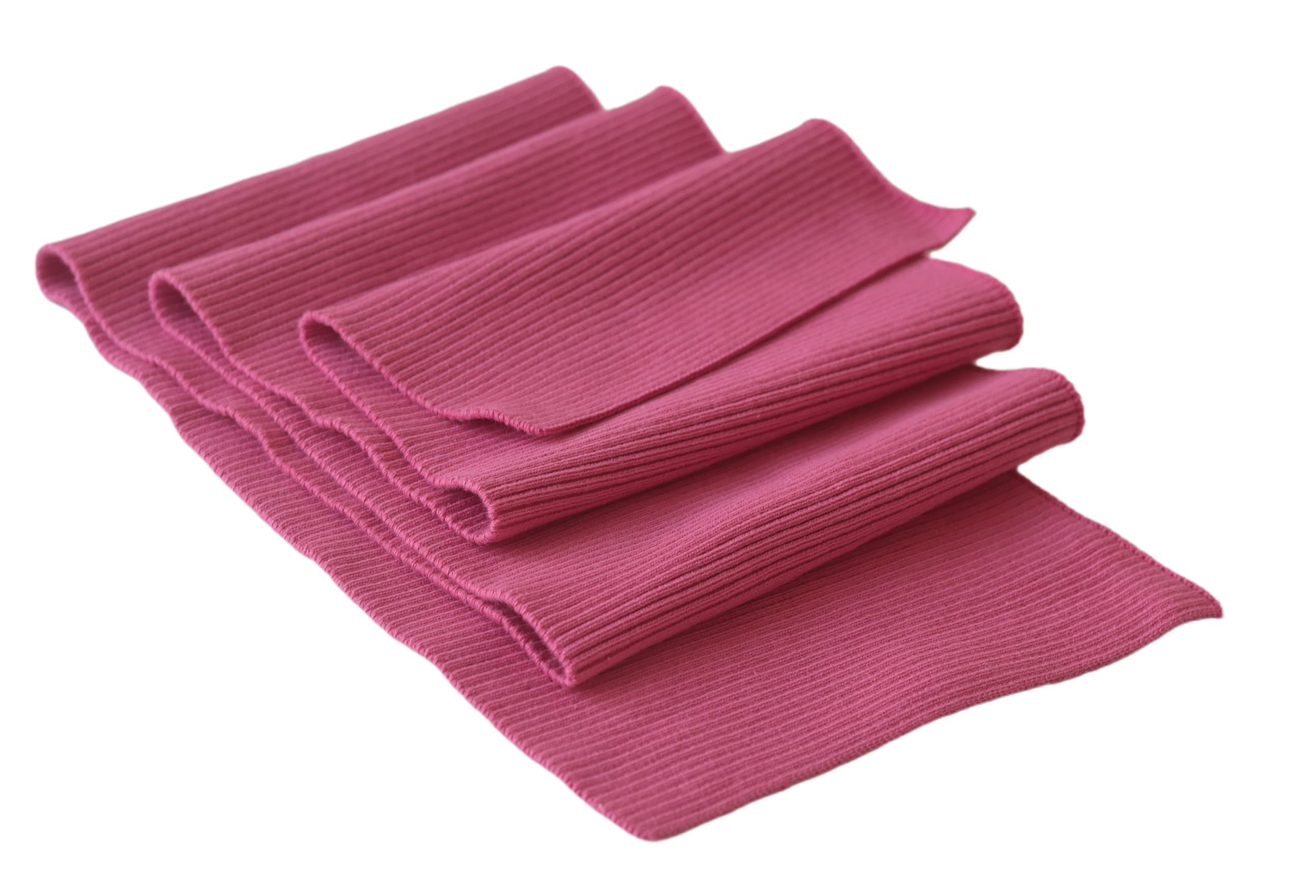 TinaKim Rib Knit Fabric,Waistbands Hem Cuffs Ribbed Jersey Trim Material,for Jacket Sweatshirt Pants Sewing (Rose, 36x6in)