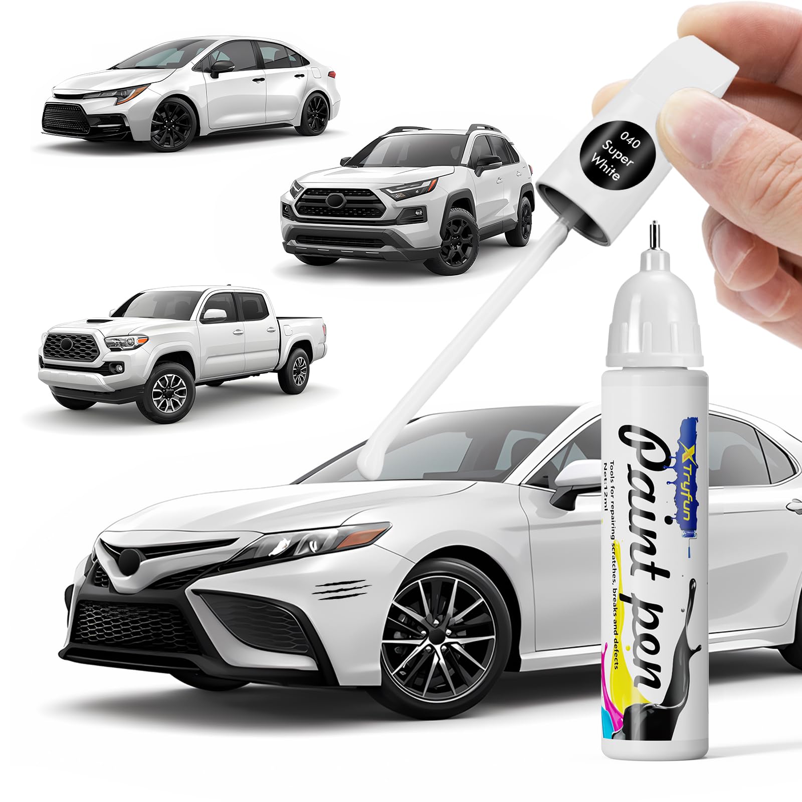 XTryfun Car Touch Up Paint Compatible with Toyota