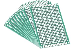 uxcell 10pcs 5x7cm Double Sided PCB Board Universal Printed Circuit Proto Board for DIY Soldering Electronic Projects Practic