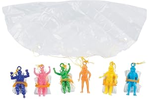 Fun Express - Mini Vinyl Paratroopers (6dz) - Toys - Character Toys - Wind Ups & Paratroopers - 72 Pieces