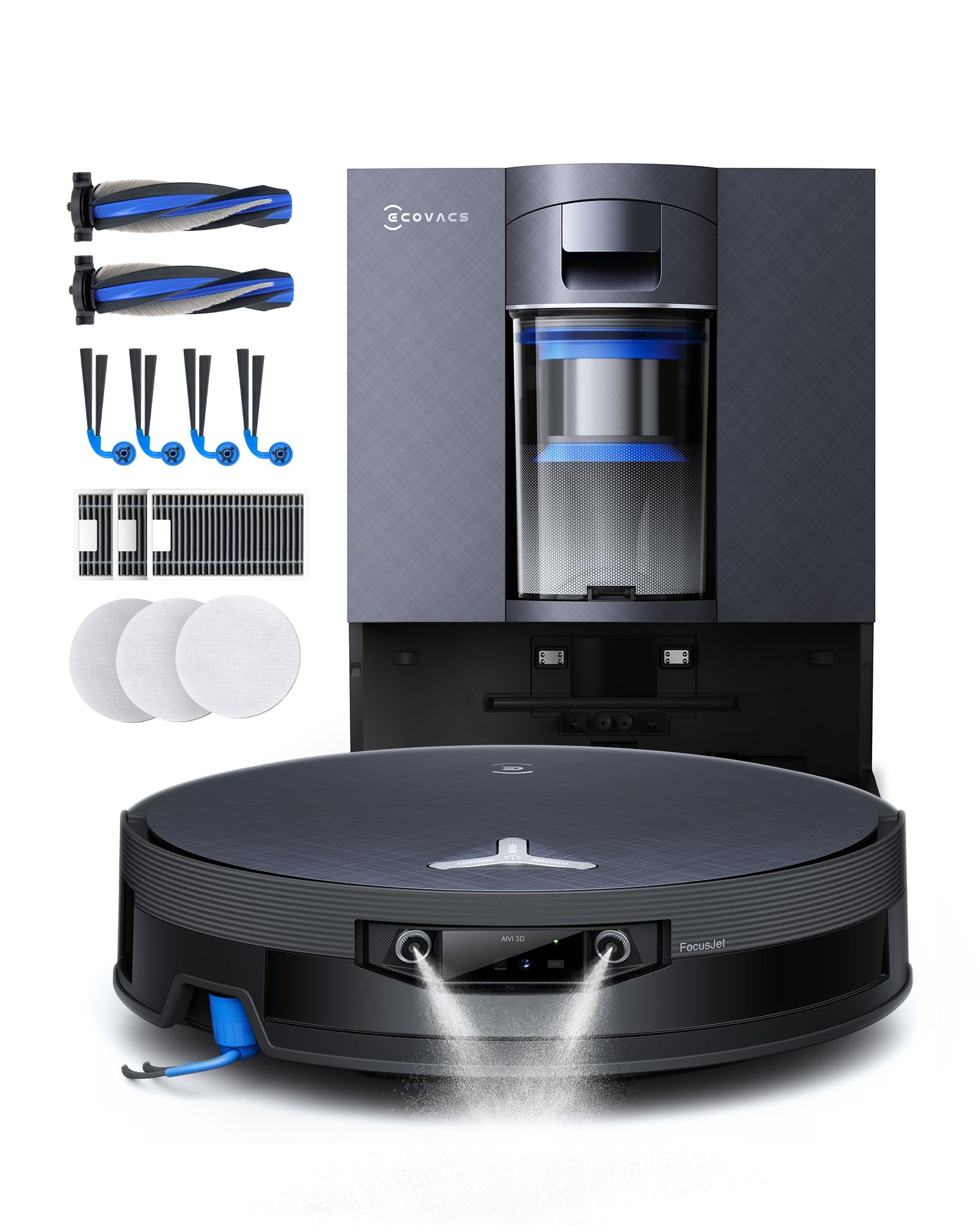 ECOVACS Saugroboter mit Wischfunktion X12 OMNICYCLONE Care Complete