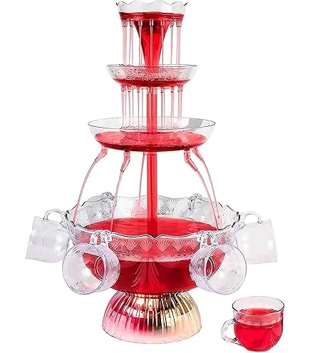 Amazon.com | Nostalgia LPF230 3-Tier Lighted Party Fountain, Holds
