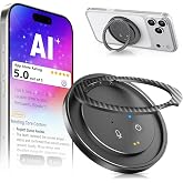 DOSUKE AI Voice Recorder in a Magnetic Phone Stand, AI Meeting Assistant | Portable Smart Digital Note Taker Device, 100+ Languages Real-Time transcriber, Summarize, Lectures, Meetings, Interviews