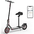 Roinside Electric Scooter - 8.5"/10'' Solid Tires, 350W/500W Motor, Up to 19-22MPH and 21-24Miles Long-Range Portable Commuting Scooter for Adults with Double Braking System and App