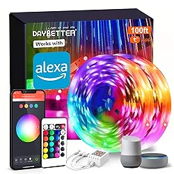 DAYBETTER Smart WiFi Led Lights 100ft, Tuya App