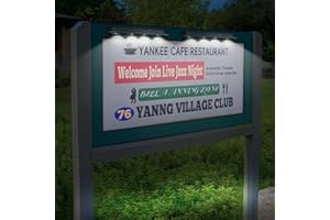 MRZXY Solar Sign Lights Bright LED 6000K Mailbox Solar Light for Outside, Address, House Number, Garage, Deck, Billboard Street Dusk to Dawn Outdoor Lighting (2 PACK)