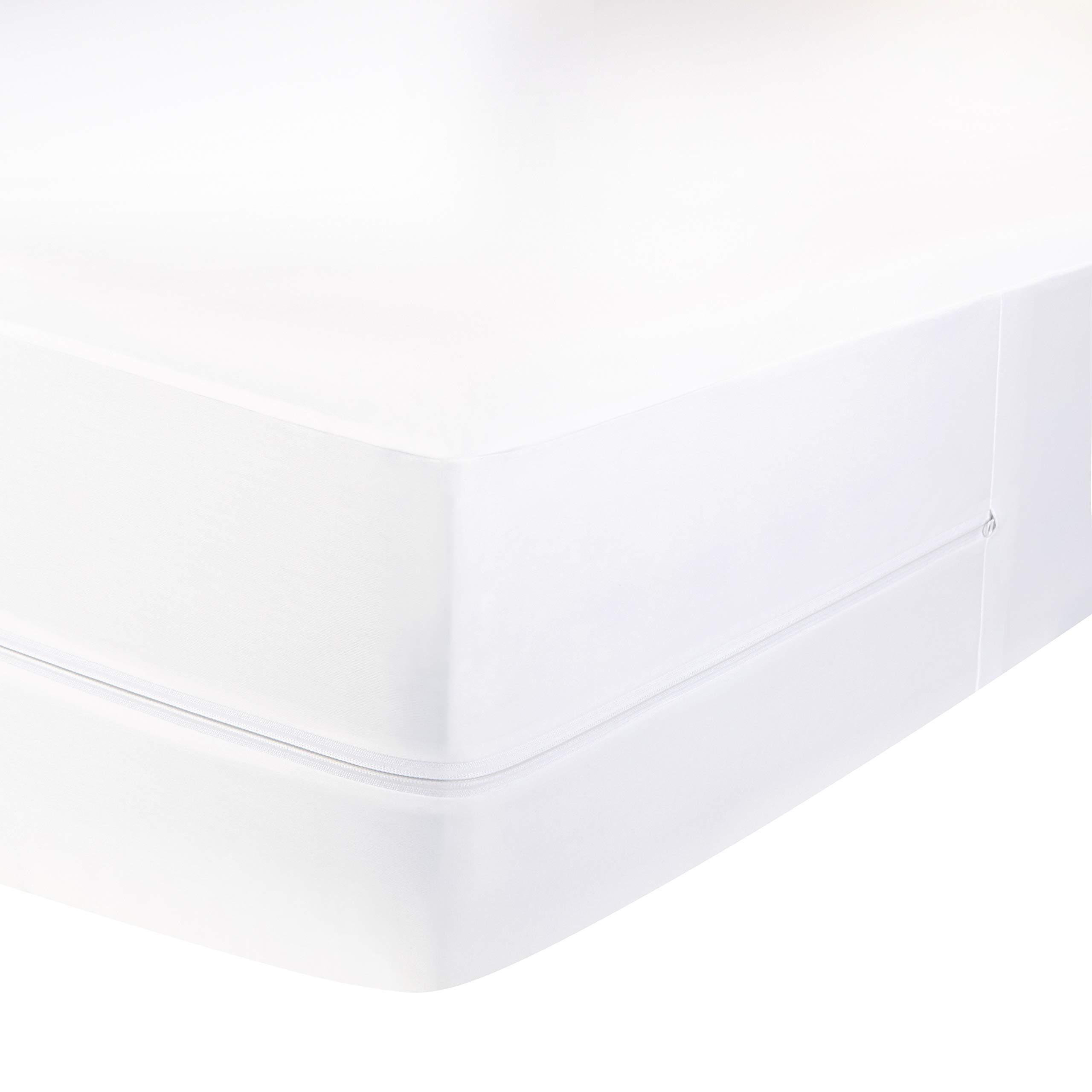 AmazonBasics FullyEncased Waterproof Mattress Protector Queen