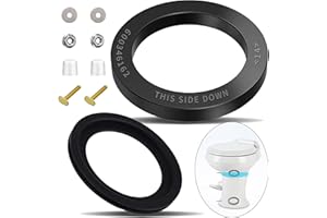ANSCHE RV Toilet Seal, 385311652 RV Toilet Replacement Seal and 385311658 RV Toilet Flush Seal Compatible with Dometic 300/310/320 Toilet, 2 in 1 Seal Kit