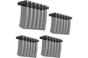 HEKAGURA Durable ABS 6 Standard Rack Wall Mount, Wall Magazine Display, for Standard PMAG Wall Mount Magazines, Home Storage 