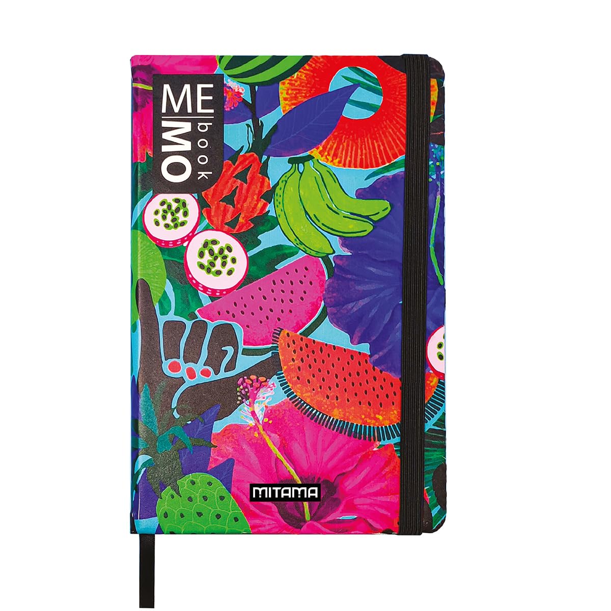 Mitama Large Notebook - BRAZIL Graphics - Memo Book - Notebook - Soft Touch Cover - Inner Pocket + Pencil Included - Squared Sheets 5 mm - 13 x 21 cm