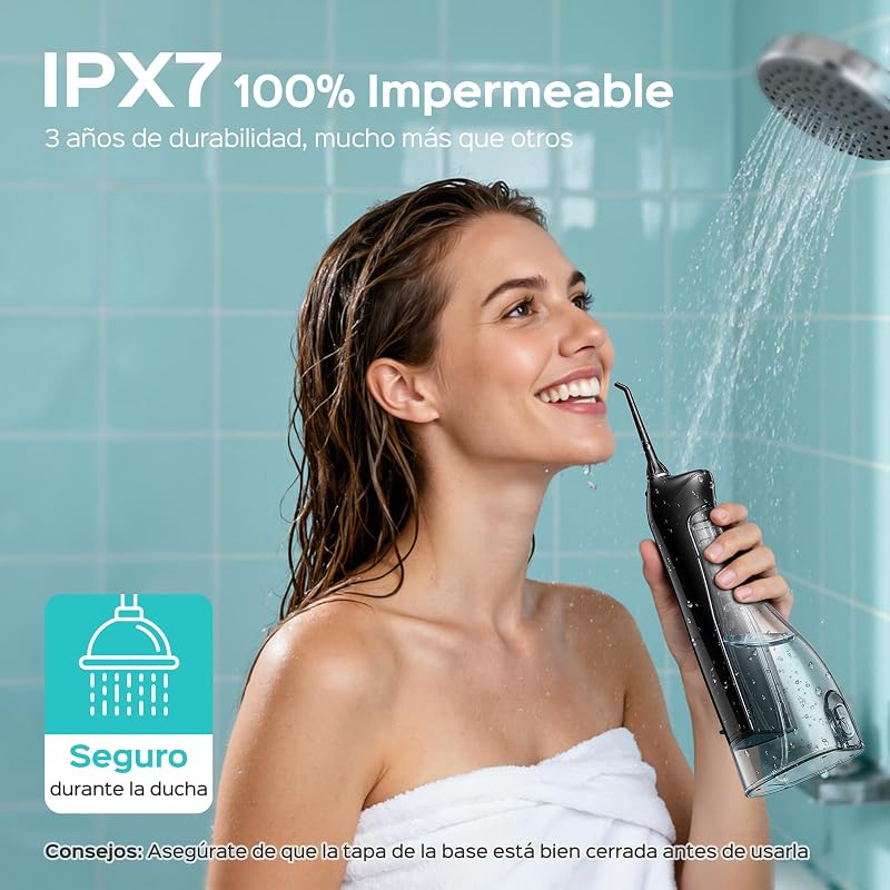 C20 Irrigador Bucal Professional Depósito más de 300 ml, Negro