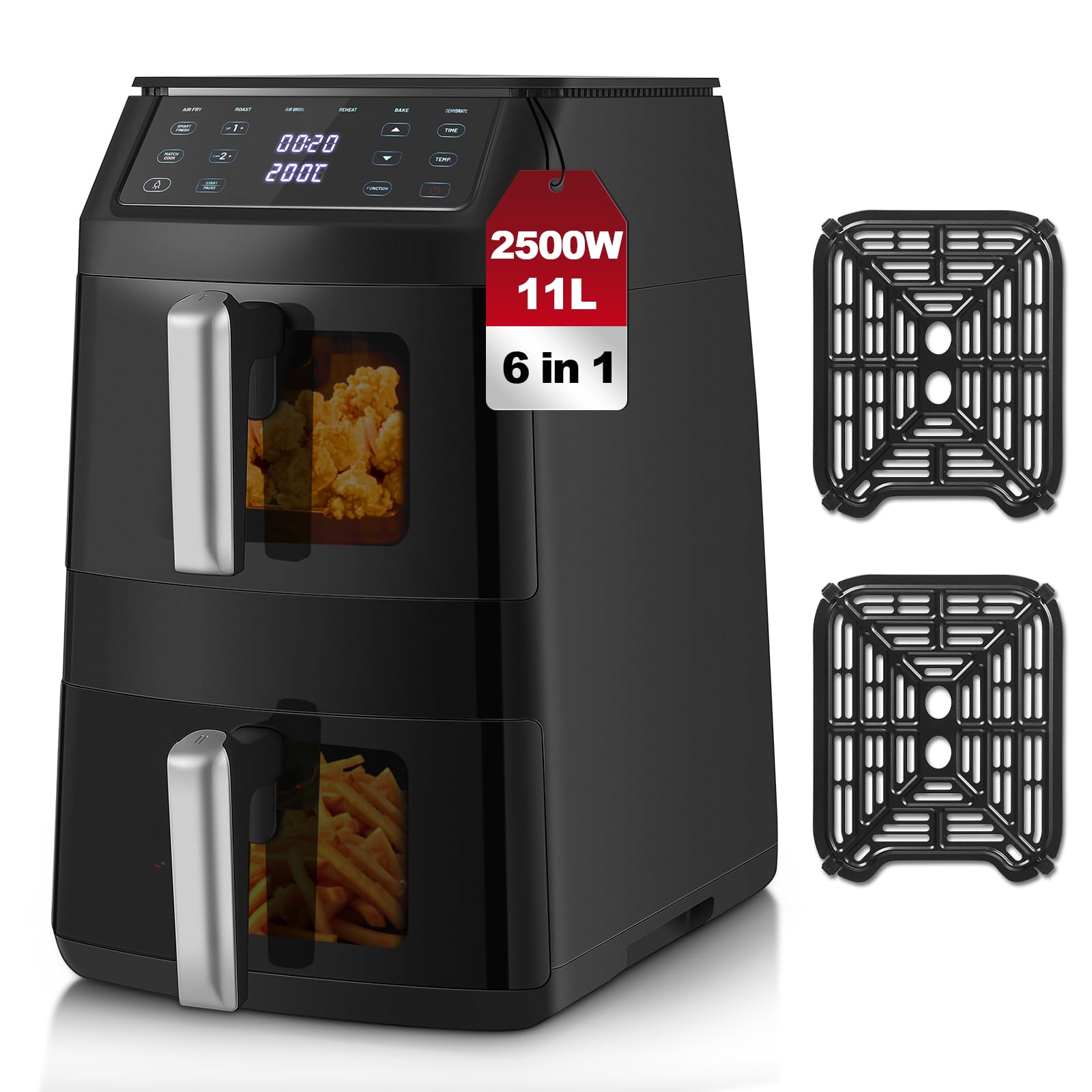Dual Air Fryer, TopStrong Doub...