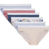 Hanes girls Originals Underwear, Stretch Cotton Boyshorts, Hipster, Bikini Panties, 6-pack