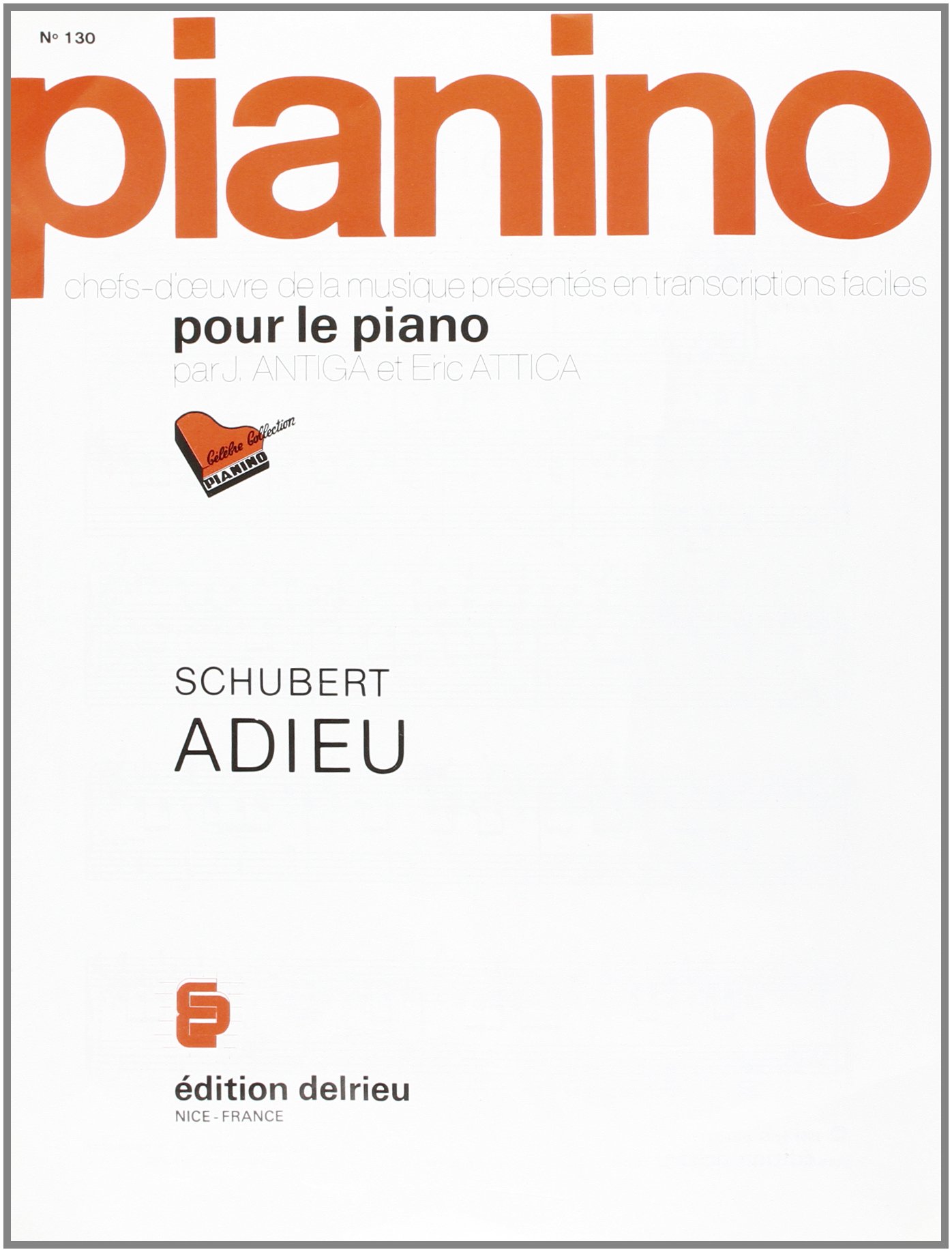 Adieu Pianino 130 9790231710991 Amazoncom Books - 