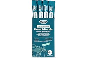 Gevi Household Coffee Maker Cleaner, Espresso Machine Cleaning Powder - 4 Use & Individually Packed for Each Use | Organic Citric Acid Cleaner Compatible with All Major Brands