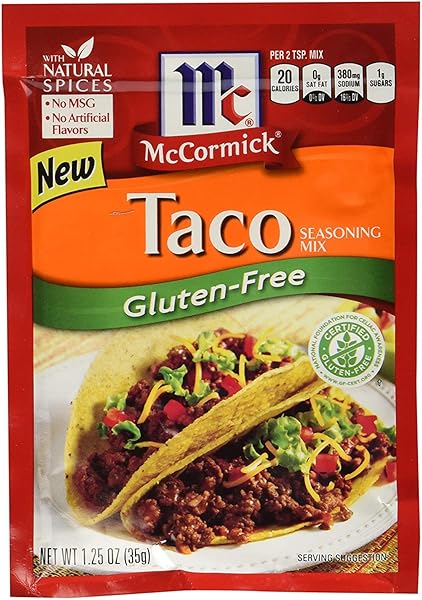 MCCORMICK SEASONING MIX GLUTEN-FREE TACO 1.25OZ PACK OF 1
