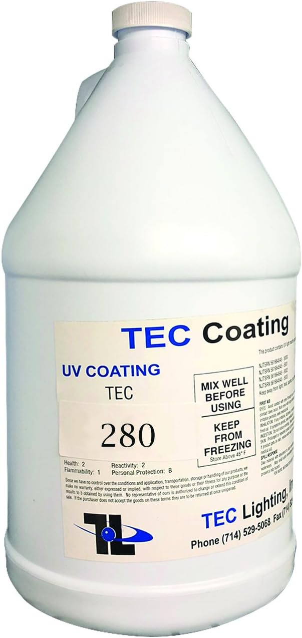 TEC Lighting - 1 Gallon UV COATING for Konica Minolta Machines - Digital Premium Matte