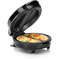 Holstein Housewares - Non-Stick Omelet & Frittata Maker, Black/Stainless Steel - Makes 2 Individual Portions Quick & Easy