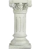 XAONIEN 26" Tall Roman Column Pedestal Stand - Heavy Duty Magnesium Oxide Garden Pedestal for Statues, Weatherproof Outdoor Pillar for Sculptures &ndash; Sturdiness Plinth Base Statue Riser