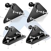 ARANA 10mm Ball Stud Mounting Brackets for Gas Struts, 4 Pcs &amp; 16 Screws | For Universal Lift Supports, Holds Up to 200 lb, Solid Durable Build, Full Hardware, Multi DIY Applications