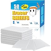 50 Pack Magic Sponge Eraser Sheets | Thin Nano Pads | Multi-Surface | Just Add Water，Ultra-Flexible Design，Tough on Stains，100% Non-Toxic，Customizable Sizing，Disposable Convenience