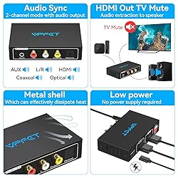 HDMI Audio Extractor 4K Splitter to Optical 3.5mm