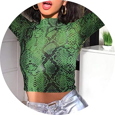green snake skin shirt