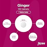 MOBU Ginger 1000mg 120 Tablets - Ginger Root Extract for Digestion Travel view 5