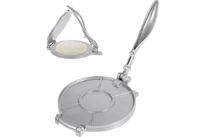 FESTFENDS Tortilla and Roti Maker, 12 Inch Lightweight Aluminum Press for Pie Shells and Rice Balls, Manual