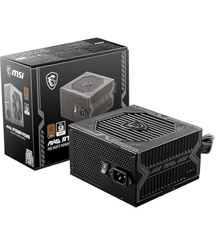 MSI MAG A750GL PCIE5 750W電源ユニット 80+ Gold MSI 750W 80+ Gold MAG A750GL PCIE5 II Gaming Power Supply