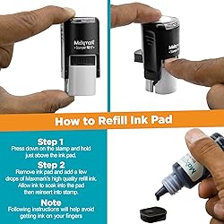 MaxMark Round Self Inking Emoji Stamp - in Love