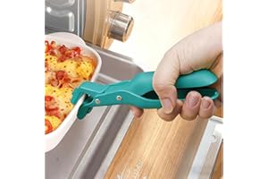Anti Scald Plate Bowl Dish Pot Holder Holder Silicon Clamp Anti-hot Clip Lifter Kitchen Oven Accessories Tool(Blue)