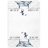 KRHFG Lake House Hand Towels for Bathroom, Life is Better at The Lake Kitchen Towels, Lakehouse Decor for The Home, Dog Lover Mom Gifts Dish Towel Drying Cloth for Kitchen, 16x24 Inch