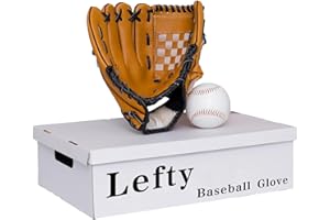 Urby Left Handed Baseball Glove, Left Handed T Ball Glove for Lefty, Left Hand Throw Only. T-Ball & Youth Baseball Gloves.