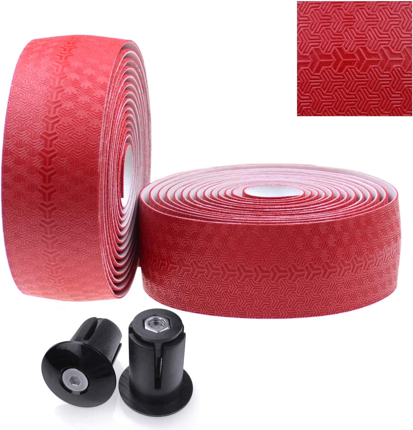 KINGOU Road Bike Handlebar Tape PU Anti-Slip Fixed Gear Bicycle Bar Tapes