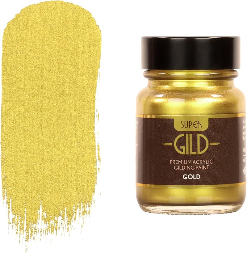 Guild Lane Super GILD Liquid Gold Acrylic Paint 30ml Premium Metallic