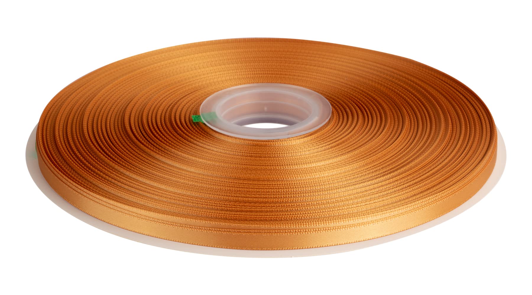 Double Faced Satin Ribbon, 6mm X 91M, Solid Polyester Ribbon for Gift Wrapping, Crafts, Wedding Party Ceremony Decoration, Floral Arrangement, Sewing (Old Gold)