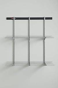 Rubbermaid Fasttrack Shelves, Kit, Black