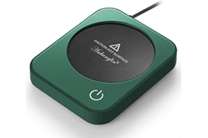 ANBANGLIN Coffee Mug Warmer, Smart Cup Warmer for Desk, 3 Temperature Control & Auto Shut Off, Electric Cup Warmer for Heating Milk,Tea,Beverage,Candle (Green-No Mug)