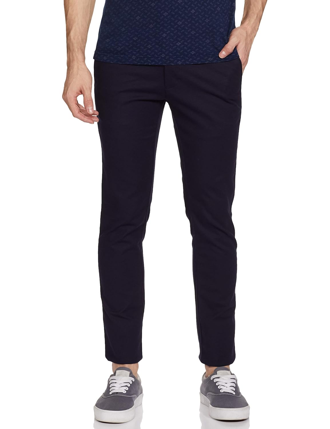 Buy Van Heusen Men's Slim Fit Casual Trousers at Amazon.in