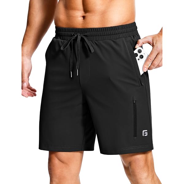 GGJ Men's Athletic Joggers With Zipper Pockets | Stretch Tapered Sweatpants For Gym, Running & Workout