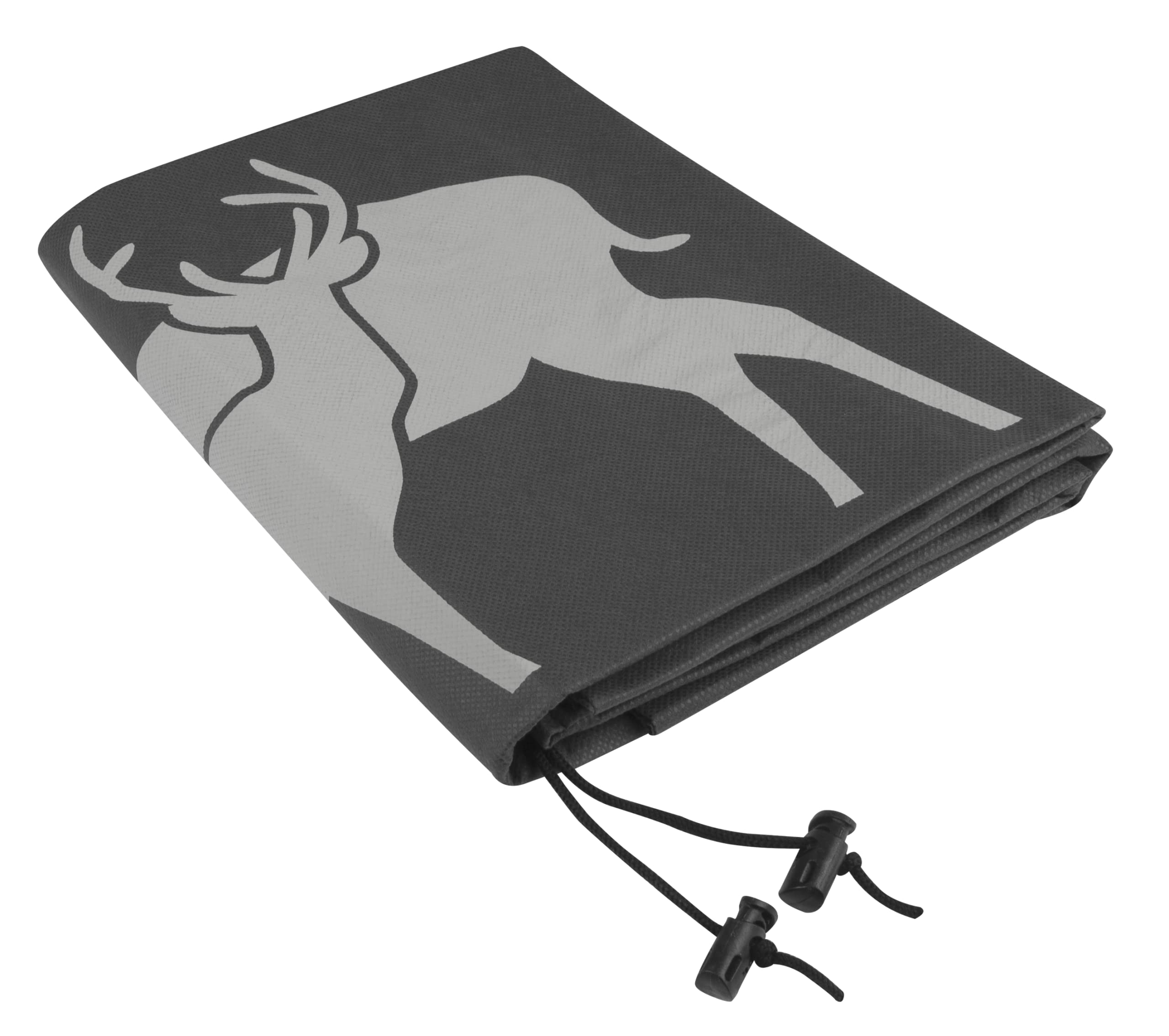 Windhager Decorative Fibre Cover for Winter Protect XXL, Cold, Frost, Garden, Fleece Protection, Deer Motif, 1.1 x 1.1 m, Anthracite, 07396