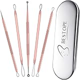 BESTOPE Blackhead Remover Pimple Popper Tool Acne Comedone Zit Extractor Kit for Nose Facial Pore, Blemish Whitehead Extracti