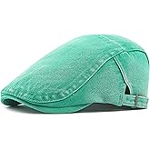 Taidor Mens Denim Cotton Newsboy Cap Ivy Gatsby Driving Hunting Cabbie Hat