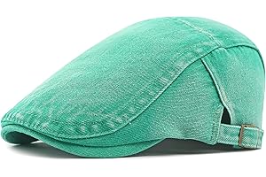 Taidor Mens Denim Cotton Newsboy Cap Ivy Gatsby Driving Hunting Cabbie Hat
