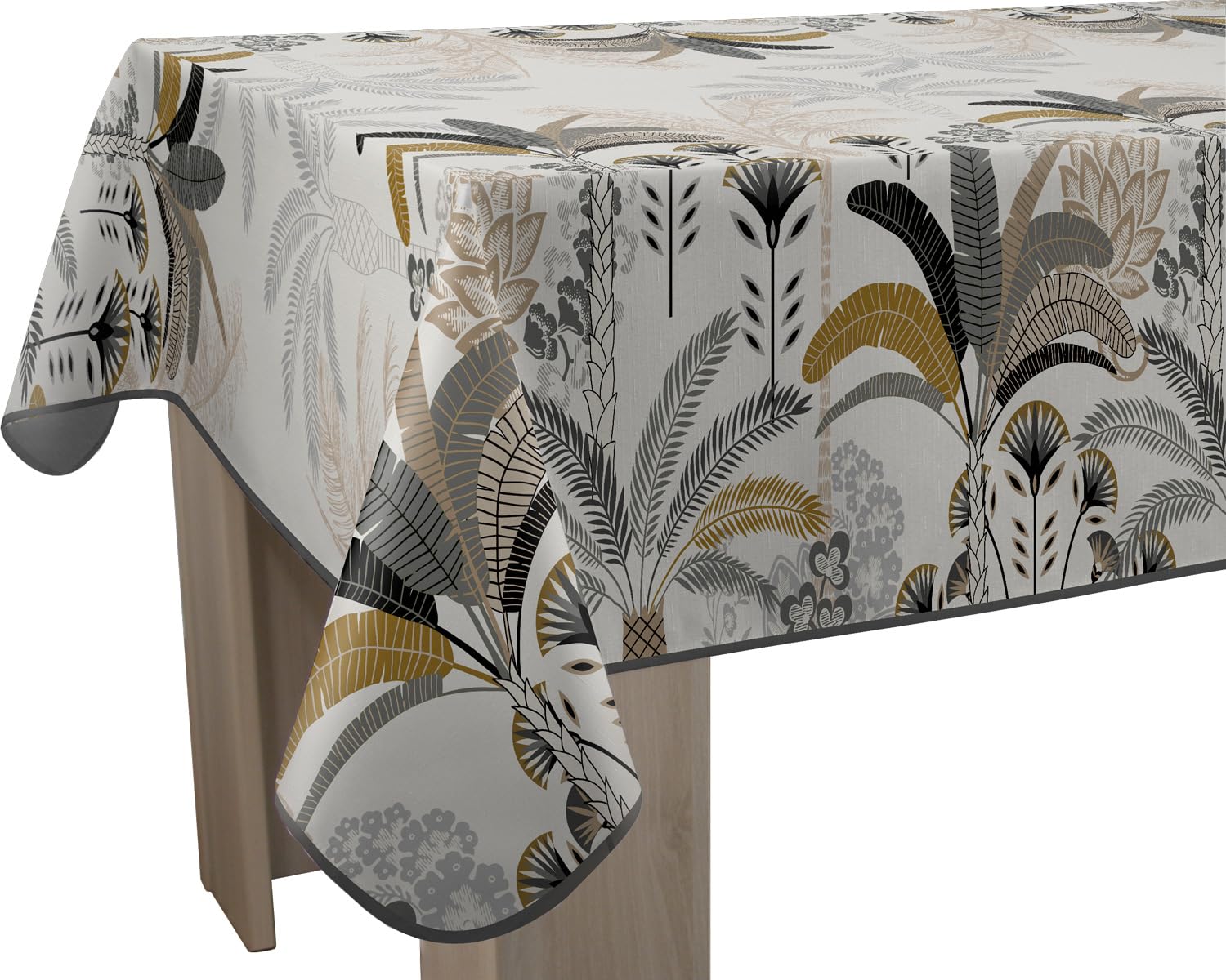 Le linge de Jules Anti-Stain Tablecloth Palm Trees Rectangular 150 x 240 cm